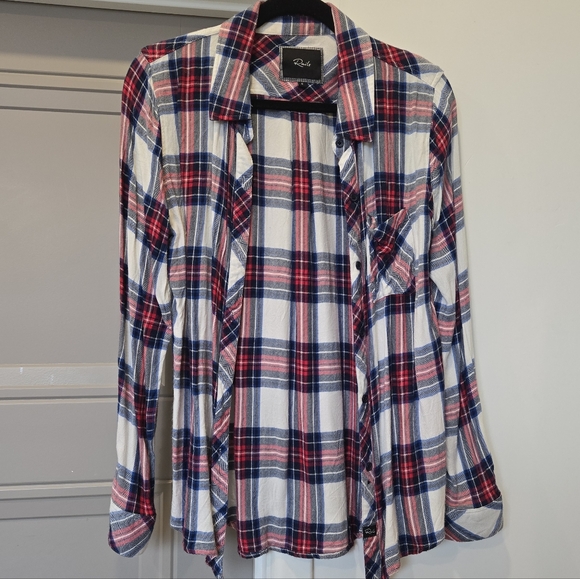 Rails Red and Blue Plaid Button-Up Shirt - Picture 1 of 5